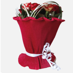 Élégance Florale Rouge