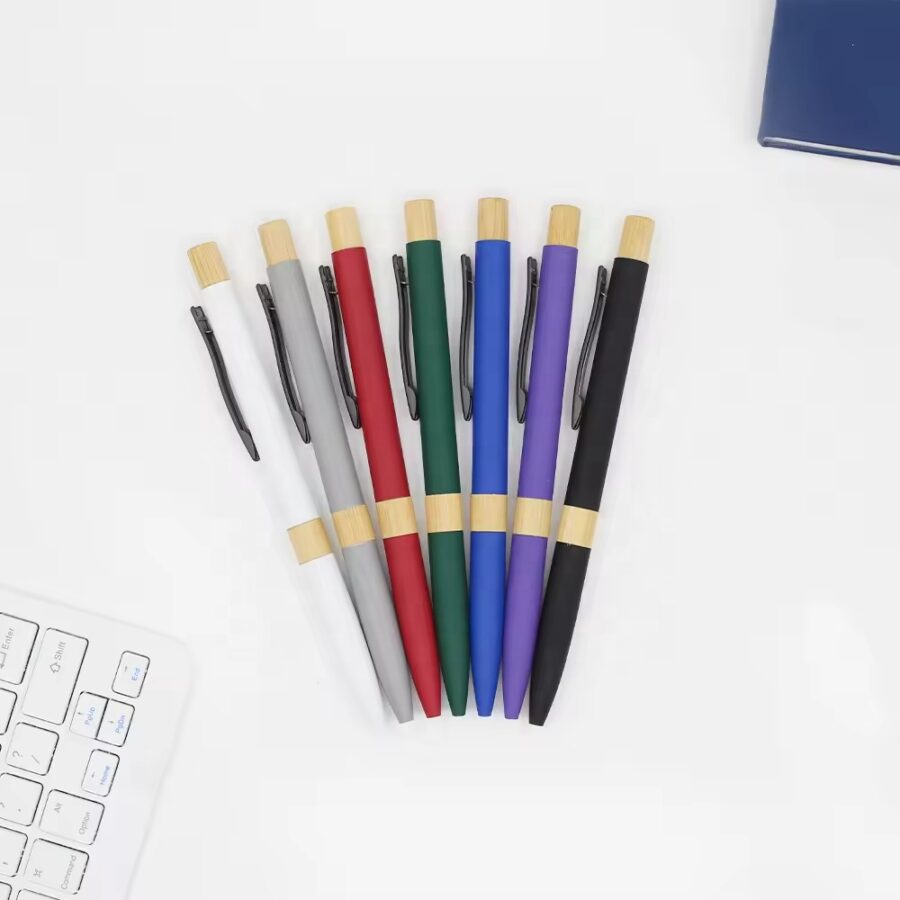 Stylo en métal et bambou écologique – Écriture fluide & durable