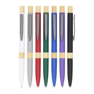 Stylo en métal et bambou écologique – Écriture fluide & durable