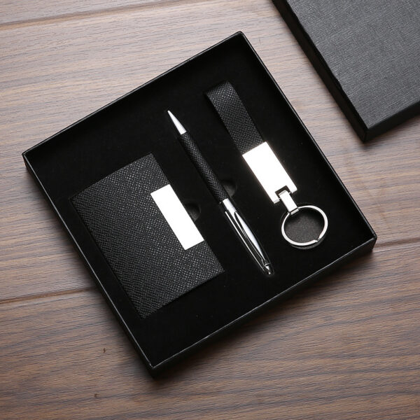 Coffret 3 Pcs, porte-cartes , p-clés Stylo
