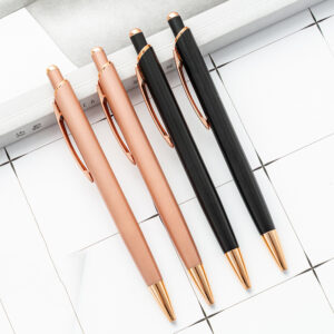 Stylos à bille en métal or rose