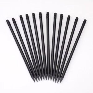 Crayon HB en bois noir