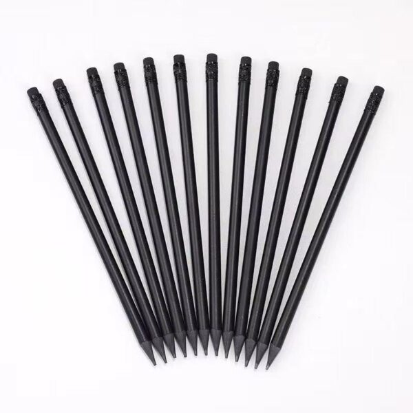 Crayon HB en bois noir