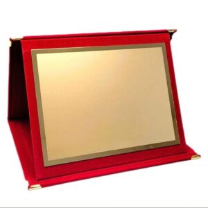 Trophées métal  avec une  boîte de daim