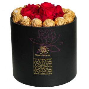 boite fleurs avec ferrero