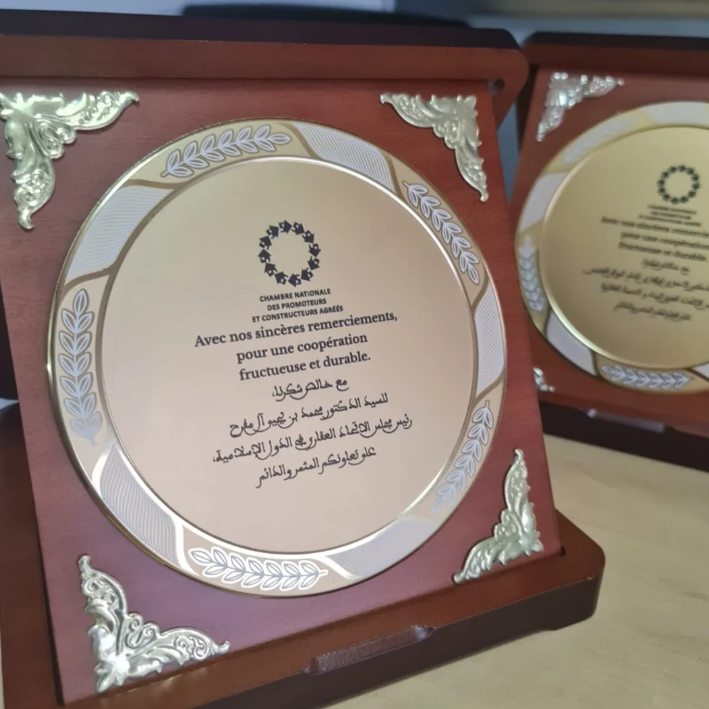 trophée en Bois et Métal Élégant