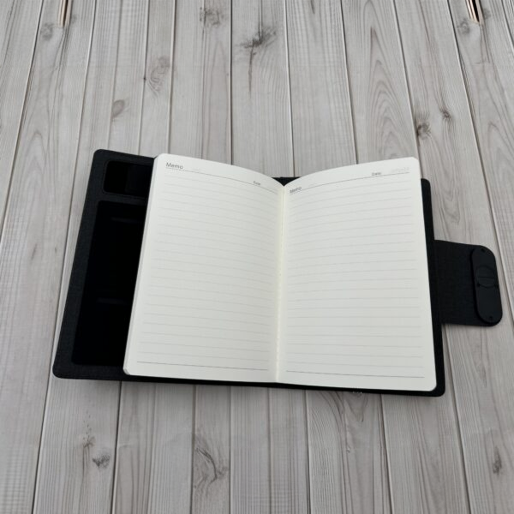 Block note à couverture rigide avec chargement sans fil – Image 3