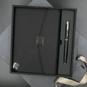 Coffret 2 pcs block note, stylo REG