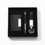 Coffret 3 pcs – Stylo, Porte-Cartes & Porte-Clés Personnalisés