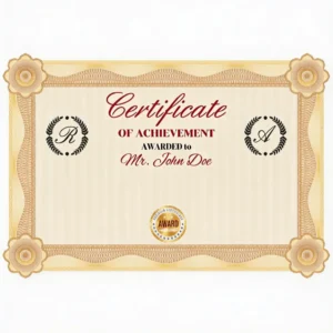 Certificats de Réussite Personnalisés – Diplômes & Attestations Professionnels | MeetPro