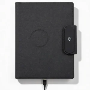 Bloc Note à Couverture Rigide avec Charge Sans Fil