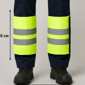 Guêtre réfléchissante haute visibilité – Brassard de sécurité pour jambe / Surpantalon HV