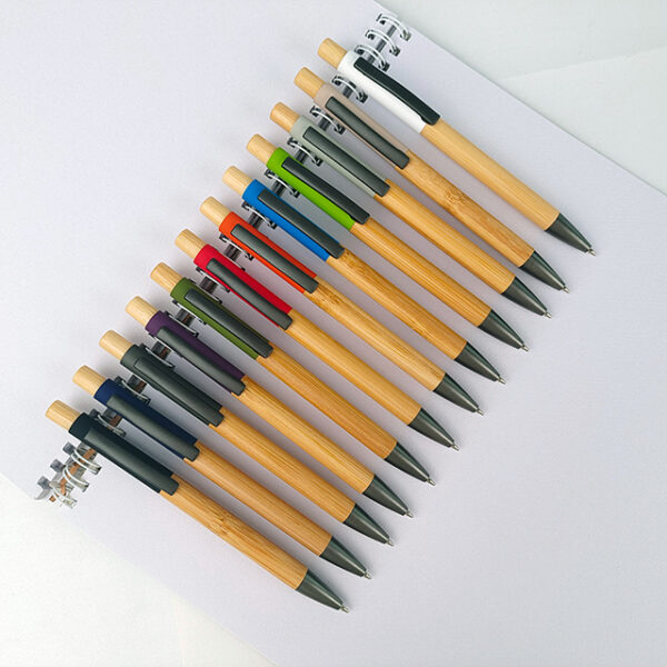 Stylos bille colorés à corps texturé – Image 4