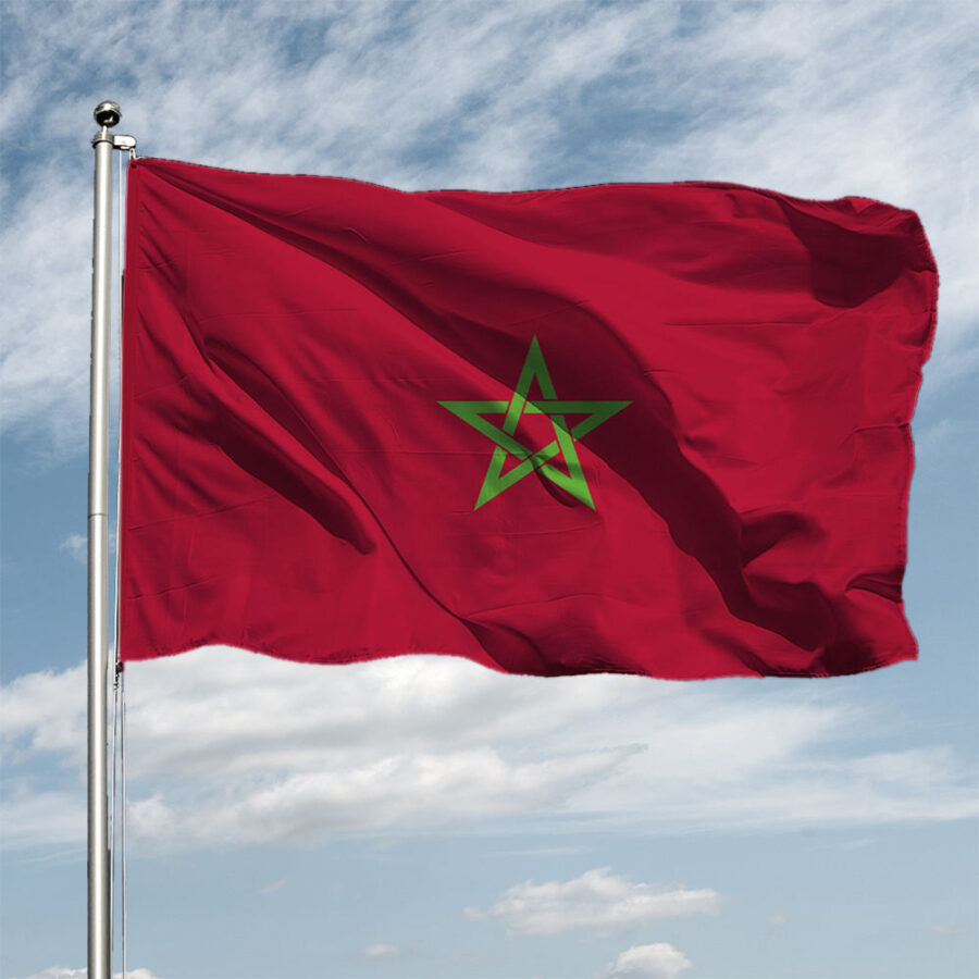 Drapeau national marocain personnalisé – Drapeau du Maroc haute qualité