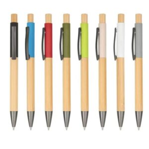 Stylos bille colorés à corps texturé