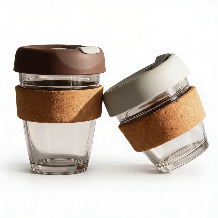 Gobelet à café en verre – Verre à café réutilisable & élégant