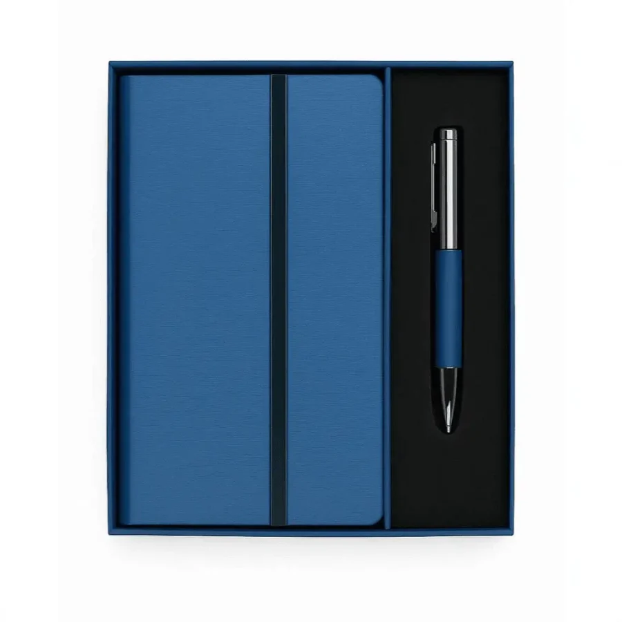 Coffret Cadeau 2 Pièces : Carnet de Notes A5 & Stylo en Métal