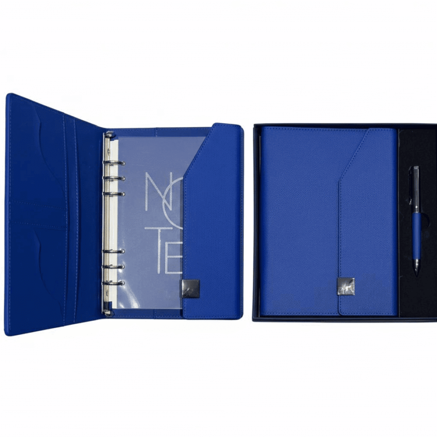 Coffret Cadeau Business : Carnet Organiseur à Anneaux & Stylo assorti Coffret Cadeau Business : Carnet Organiseur à Anneaux & Stylo assorti