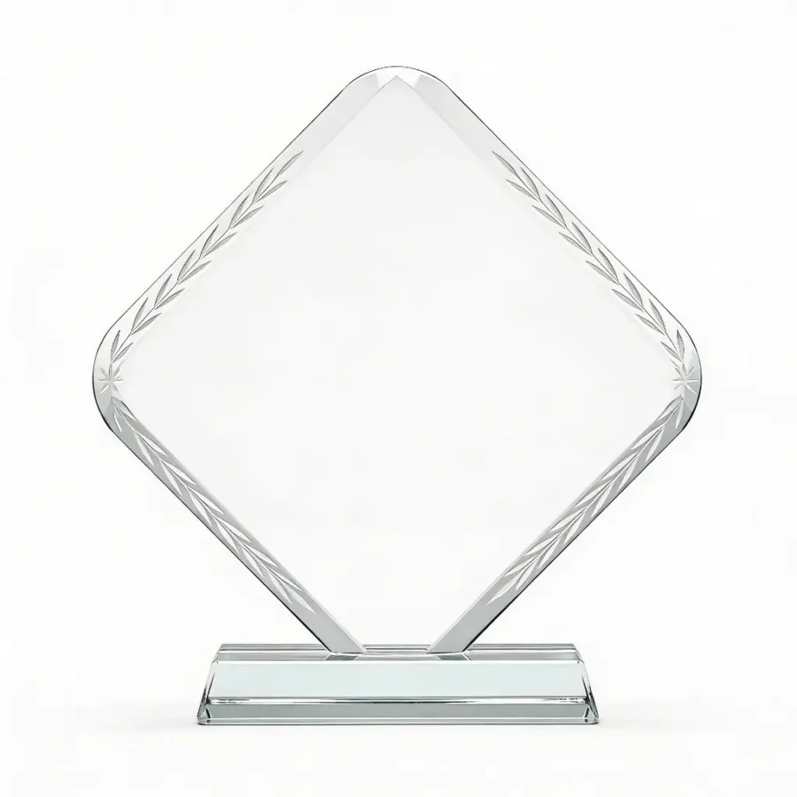 Trophée en Verre Losange "Diamond"