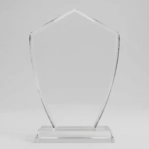 Trophée en Verre "Blason Prestige"