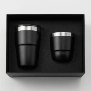 Coffret Cadeau Clark : Mug Isotherme et Tasse Acier RCS