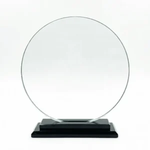 Trophée en Verre Circulaire "Eclipse"