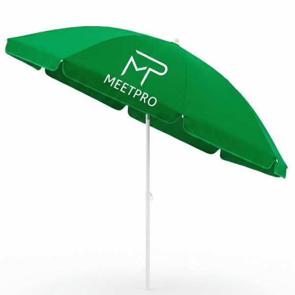 Parasol publicitaire personnalisé METPRO – accessoire de plein air