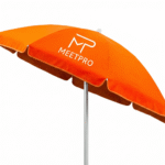 Parasol publicitaire personnalisé METPRO – accessoire de plein air