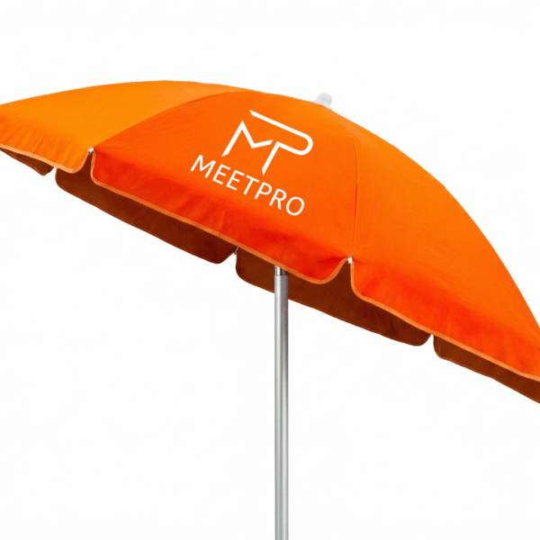Parasol publicitaire personnalisé METPRO – accessoire de plein air