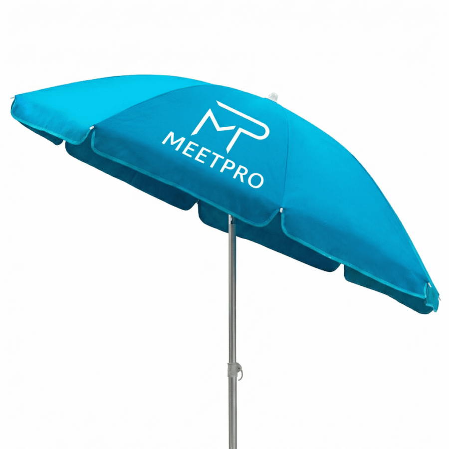 Parasol publicitaire personnalisé METPRO – accessoire de plein air