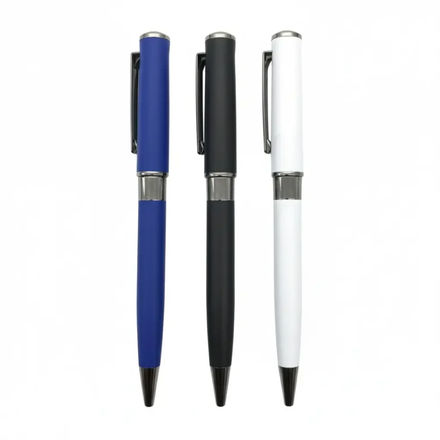 Stylo Bille Soft-Touch – Corps Mat & Finition Gun Metal