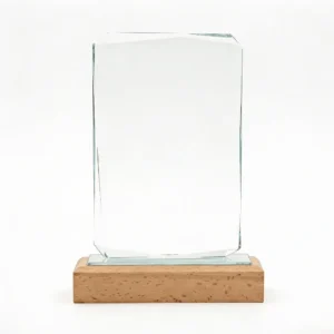 Trophée en Verre Rectangulaire "Horizon"