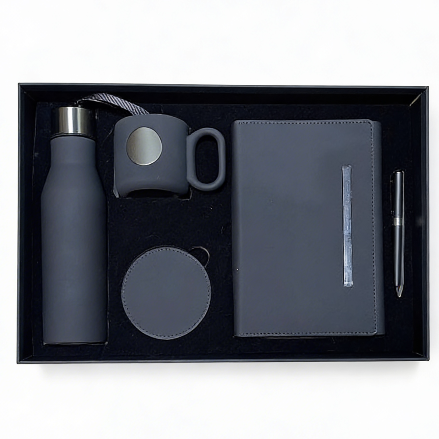 Coffret VIP Executive : Bouteille, Mug, Carnet & Stylo Premium