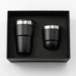 Coffret cadeau Clark – Mug isotherme & Tasse acier | Cadeau Premium