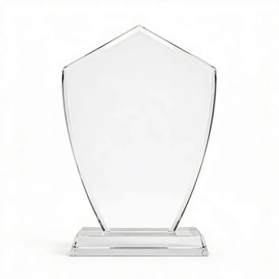 Trophée en Verre "Blason Prestige"