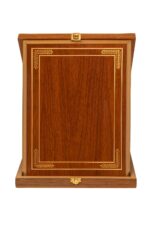 Trophée Prestige en Bois avec Cadre Doré