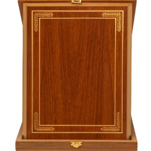 Trophée Prestige en Bois avec Cadre Doré