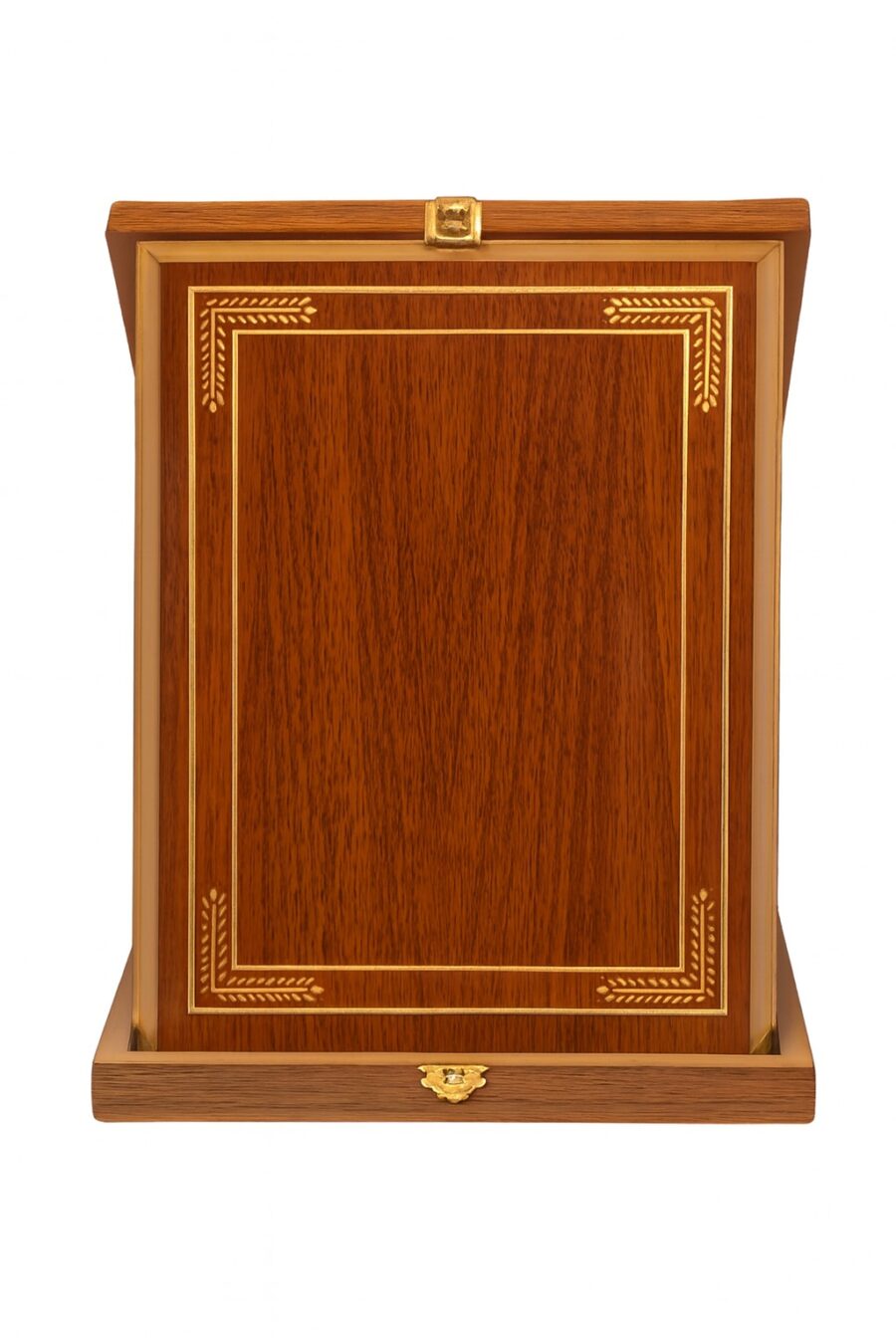 Trophée Prestige en Bois avec Cadre Doré