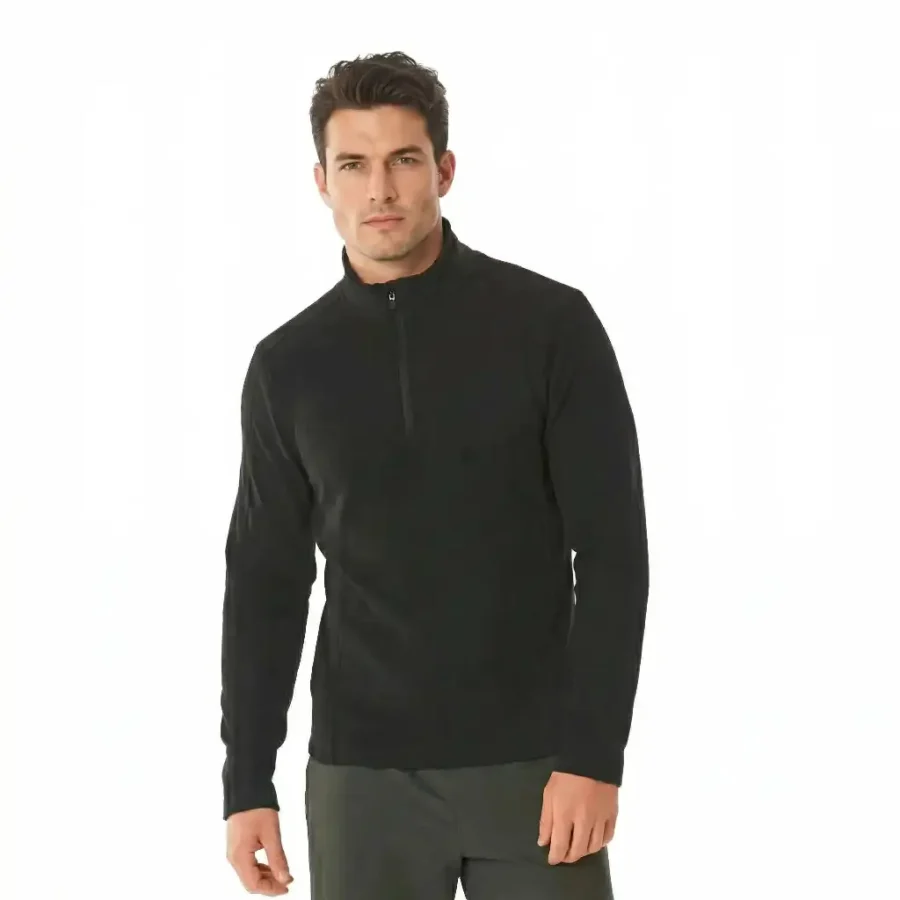Polaire Manches Longues Homme – Col Zippé Chaud Polaire Manches Longues Homme – Col Zippé Chaud