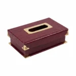 Boîte à Mouchoirs de Luxe en Simili Cuir – Boîte Décorative Élégante